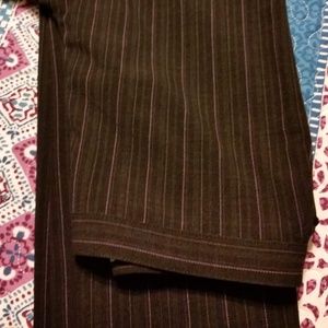 apt. 9 Career Pants, Black w/Lilac Stripe, 10P